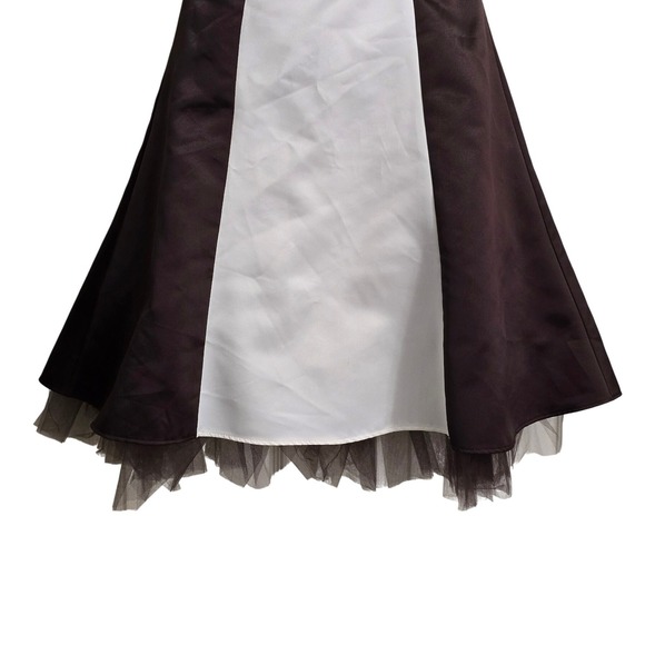 Jessica McClintock for Gunne Sax Satin Criss Cross Mini Formal Dress Sz 4 - Picture 3 of 12